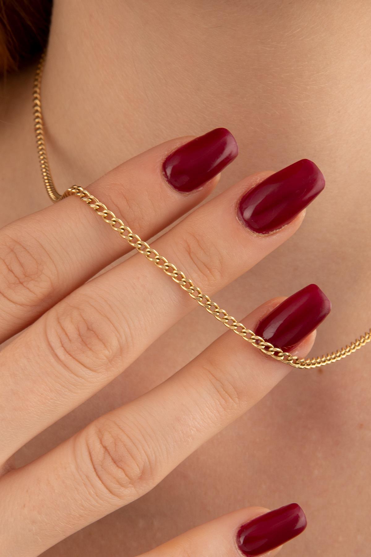 14 Ayar Altın Işıltılı Gurmet Kolye 2.30 mm - Fiyonk Kuyumculuk (1)