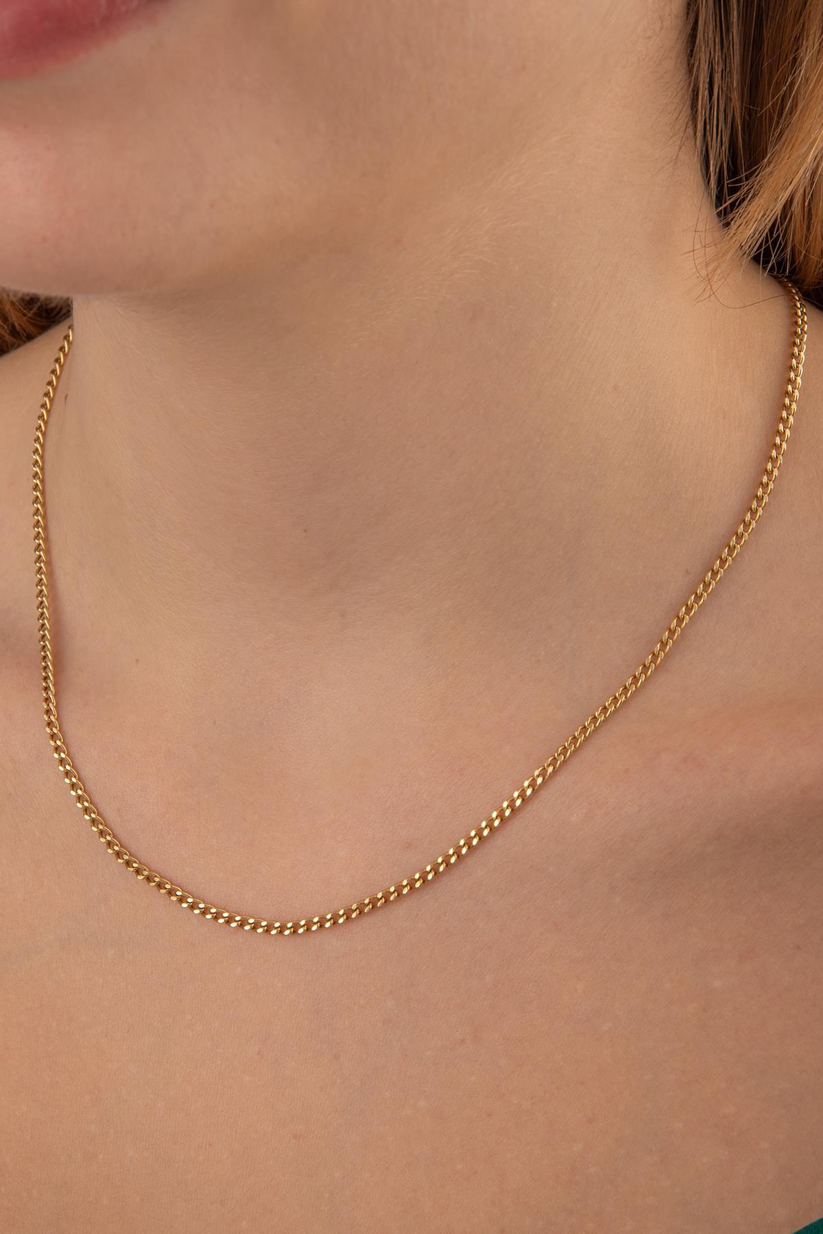 14 Ayar Altın Işıltılı Gurmet Kolye 2.30 mm - Fiyonk Kuyumculuk (1)