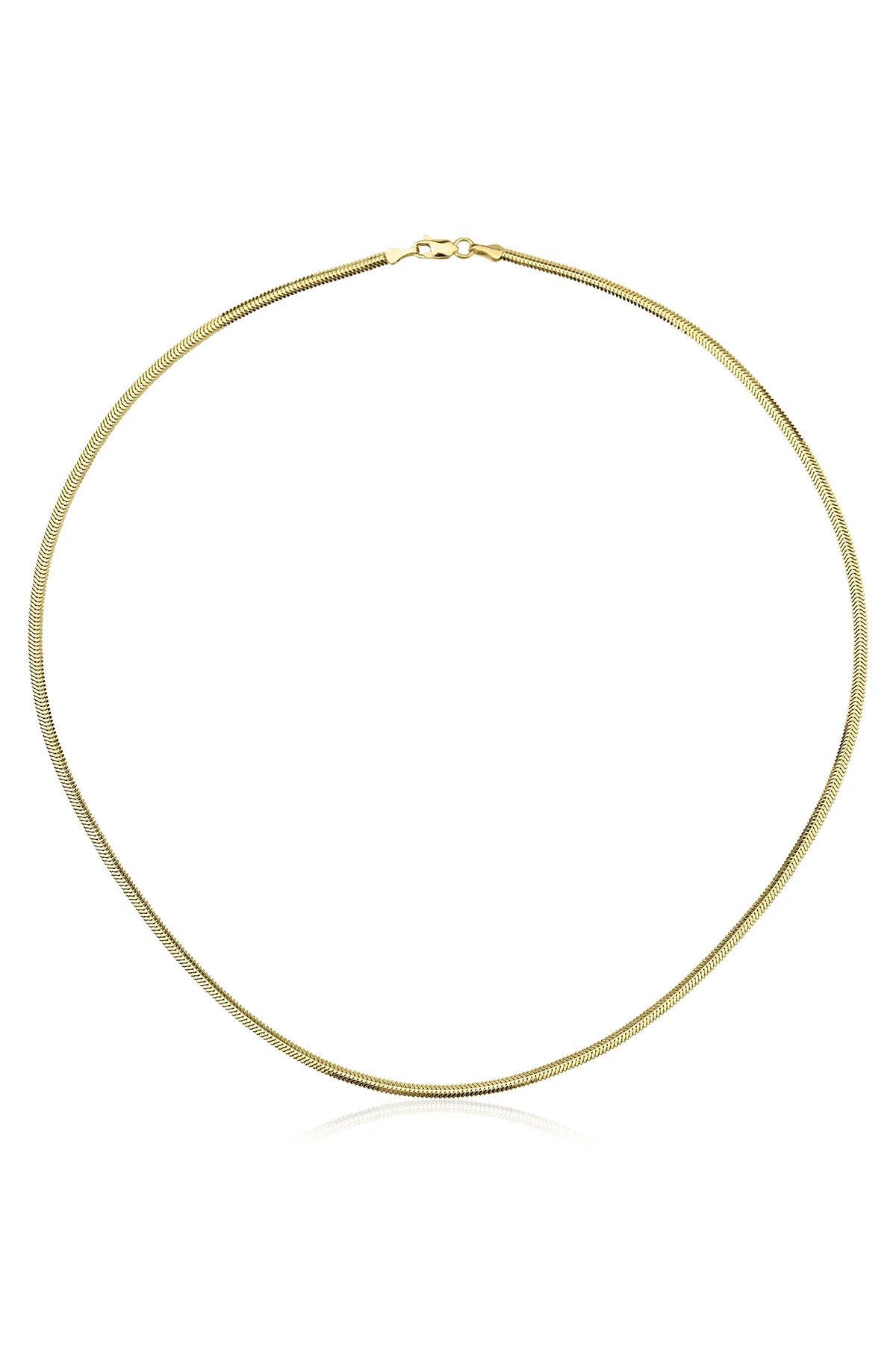 14 Ayar Altın İtalyan Balıksırtı Set (Kolye, Bileklik) - Fiyonk Kuyumculuk (1)