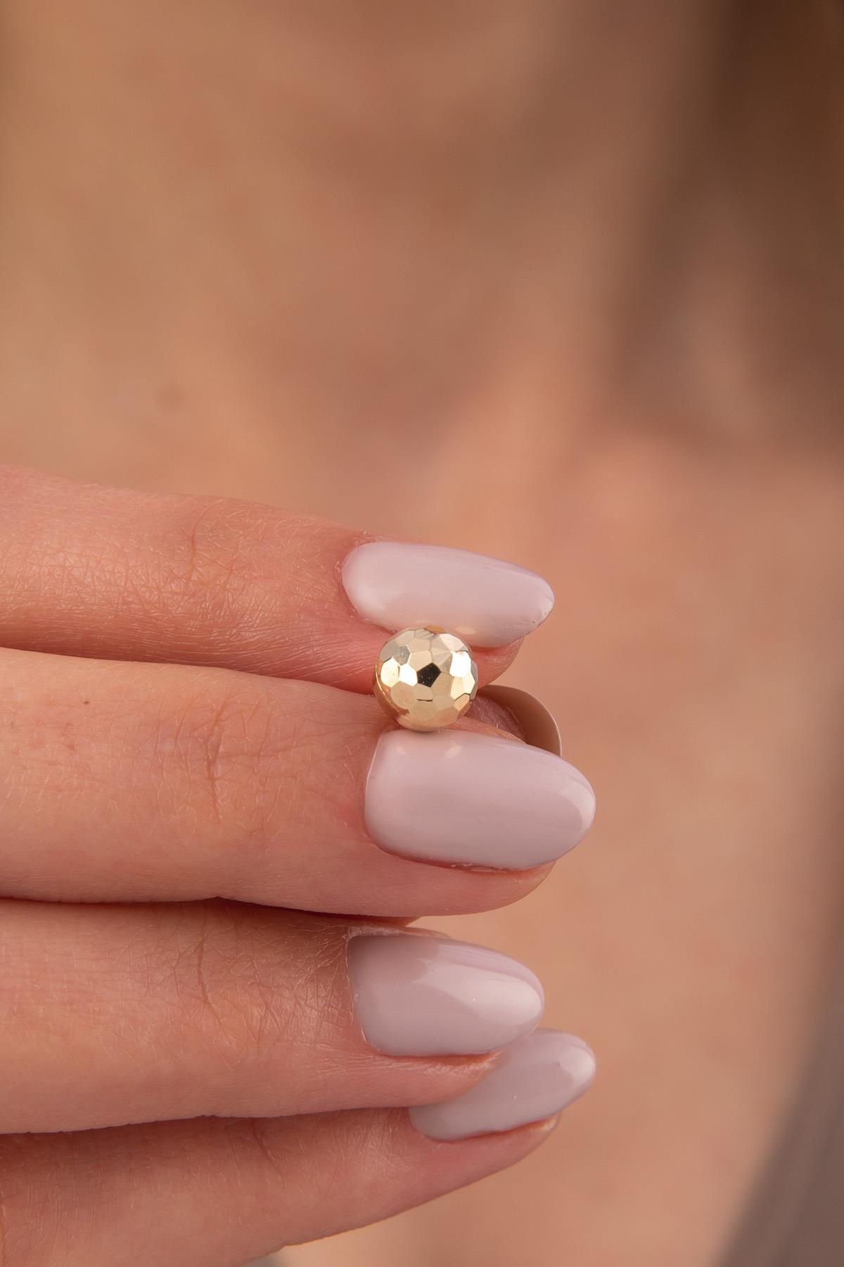 14 Ayar Altın Kalemli Midi Top Kolye Ucu - Fiyonk Kuyumculuk (1)