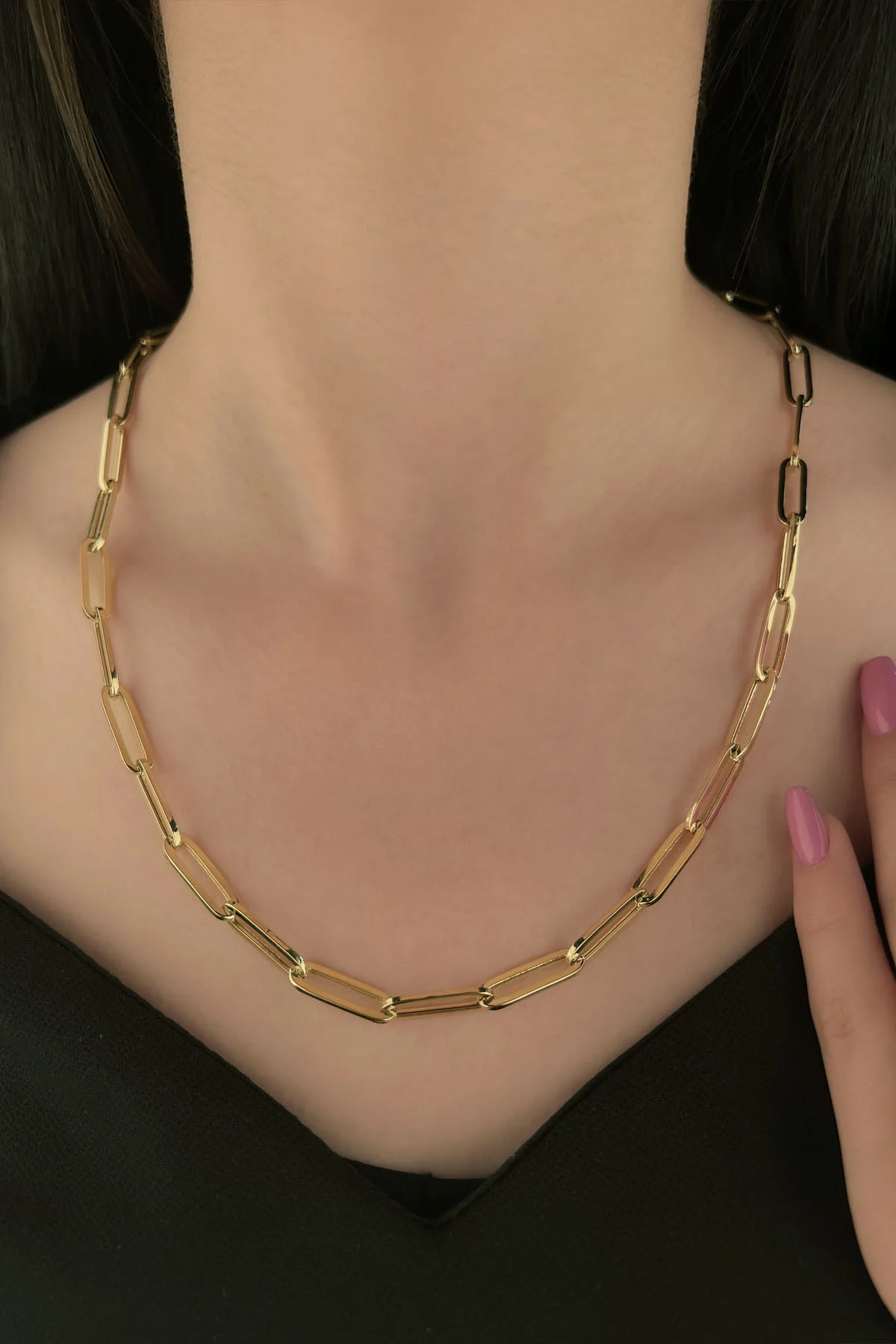 14 Ayar Altın Ataç Zincir 5.80 mm - Fiyonk Kuyumculuk (1)