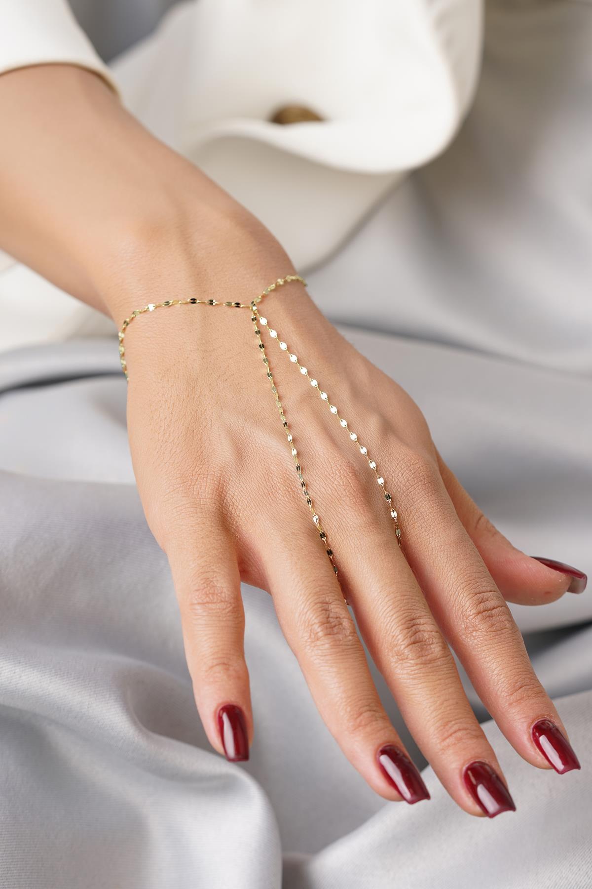 14 Ayar Altın Kalın Aynalı Zincir Şahmeran - Fiyonk Kuyumculuk (1)