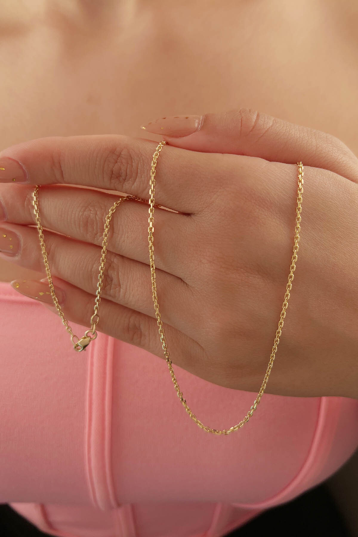 14 Ayar Altın Forse Zincir 1,68 mm - Fiyonk Kuyumculuk (1)