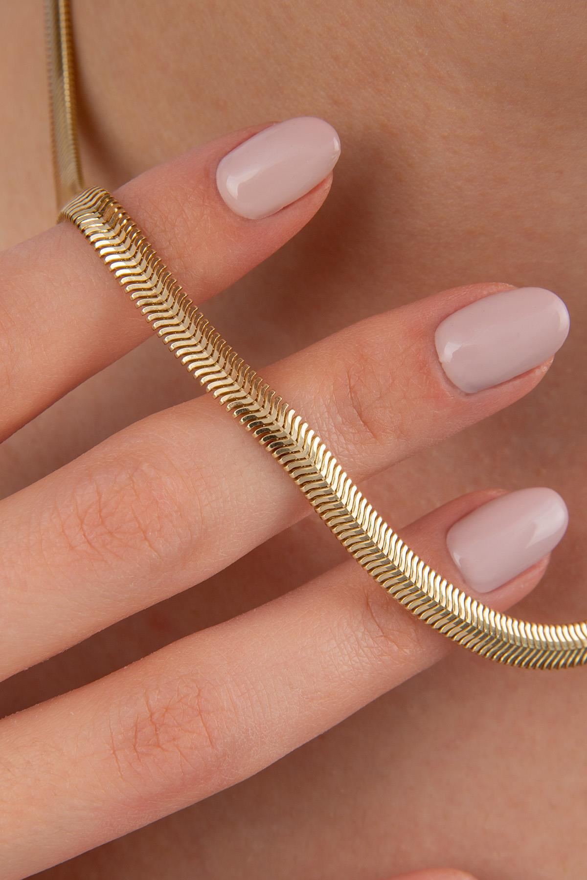 14 Ayar Altın Kalın İtalyan Kolye 5,35 mm - Fiyonk Kuyumculuk (1)