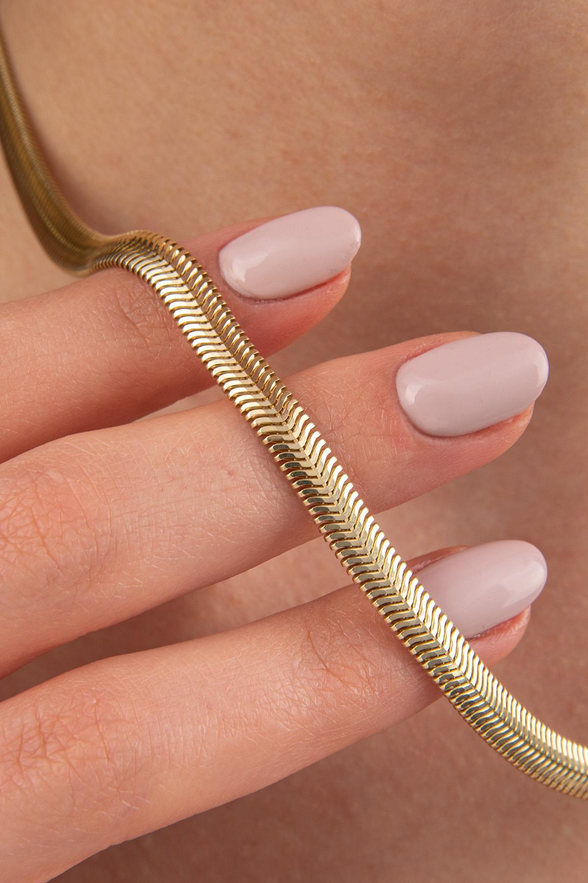 14 Ayar Altın Kalın İtalyan Kolye 5,35 mm - Fiyonk Kuyumculuk (1)