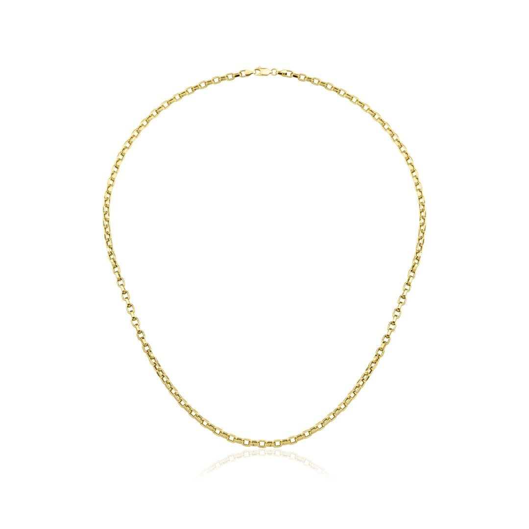 14 Ayar Altın Kare Doch Zincir Kolye 2.68 mm - Fiyonk Kuyumculuk