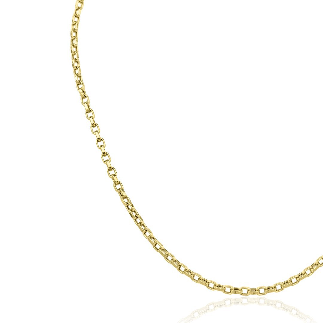 14 Ayar Altın Kare Doch Zincir Kolye 2.68 mm - Fiyonk Kuyumculuk (1)