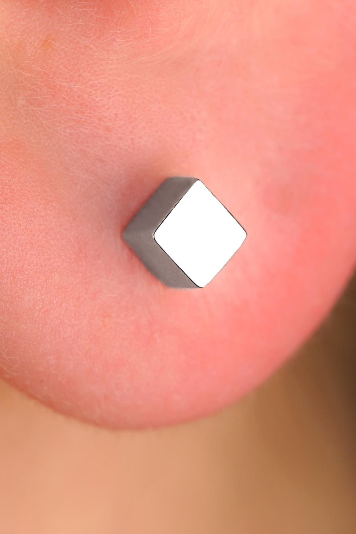 14 Ayar Altın Küp Küpe Erkek - Fiyonk Kuyumculuk