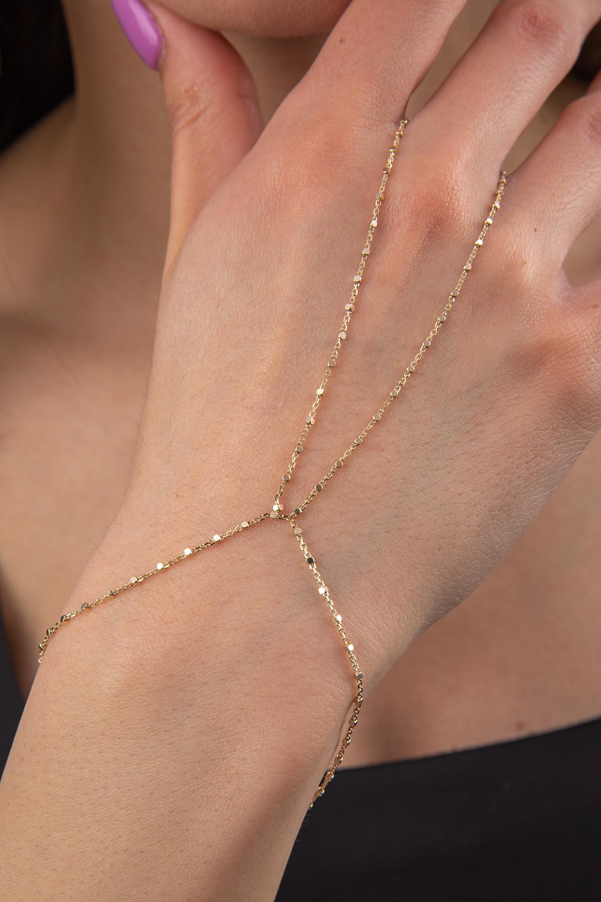 14 Ayar Altın Sık Küp Şahmeran - Fiyonk Kuyumculuk