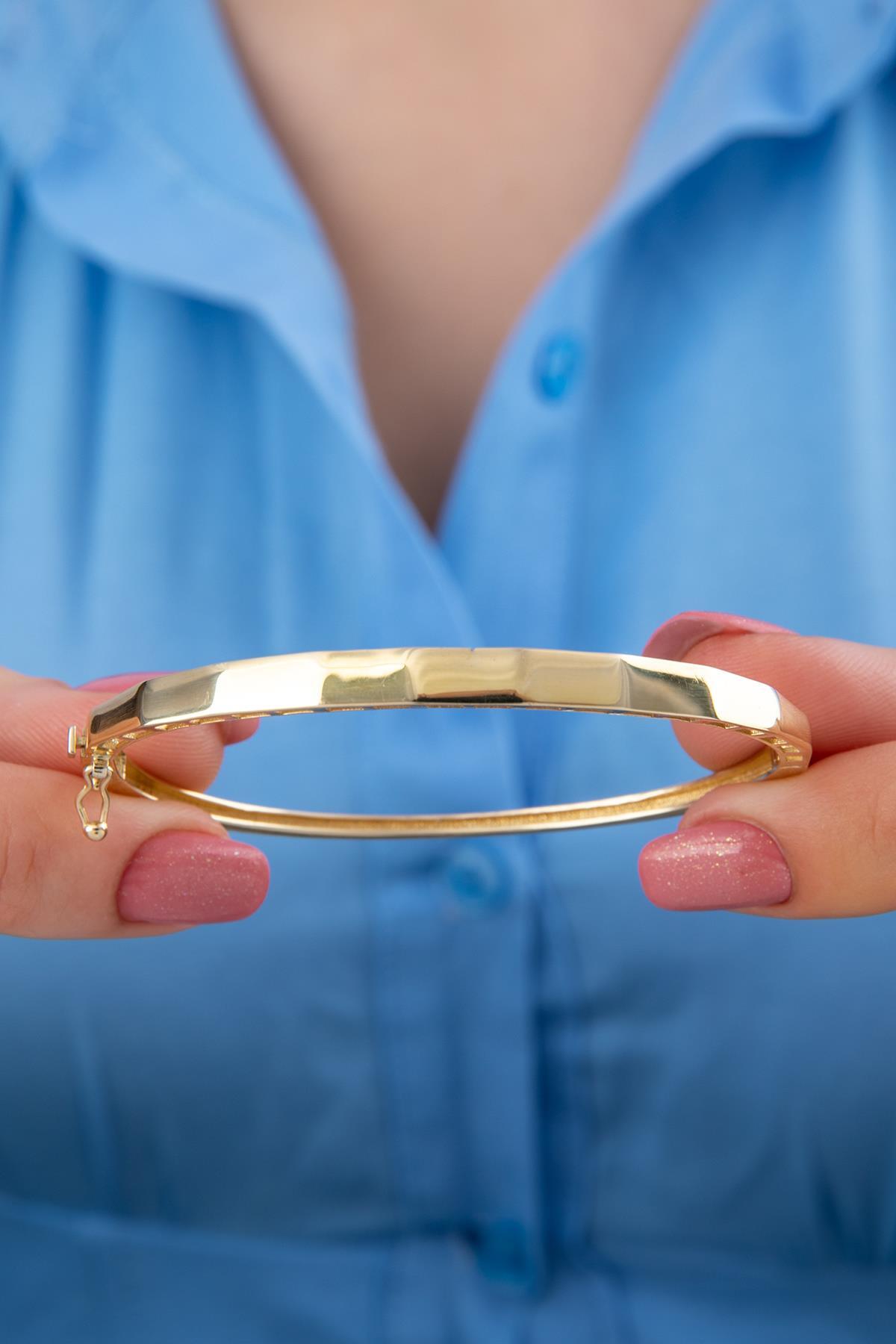 14 Ayar Altın Küpler Kelepçe - Fiyonk Kuyumculuk (1)