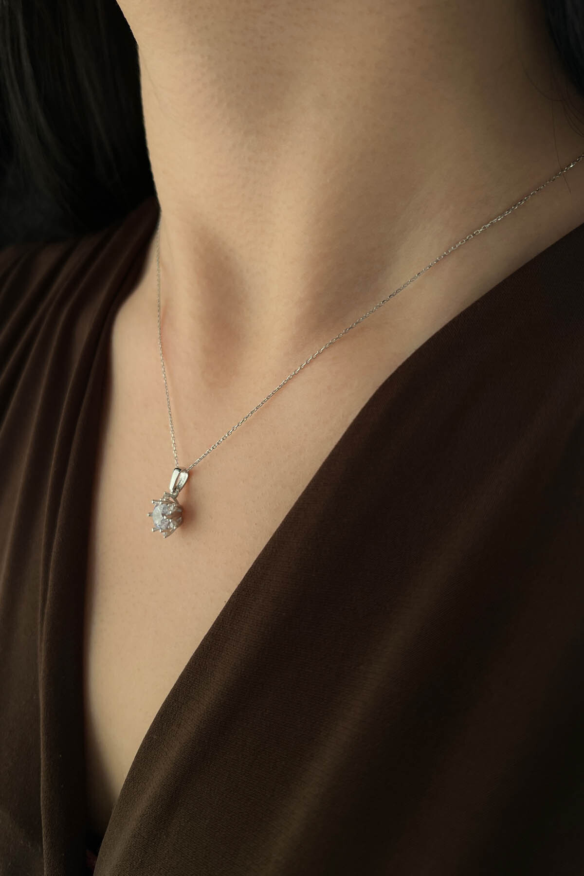 14 Ayar Altın Lotus Kolye - Fiyonk Kuyumculuk (1)