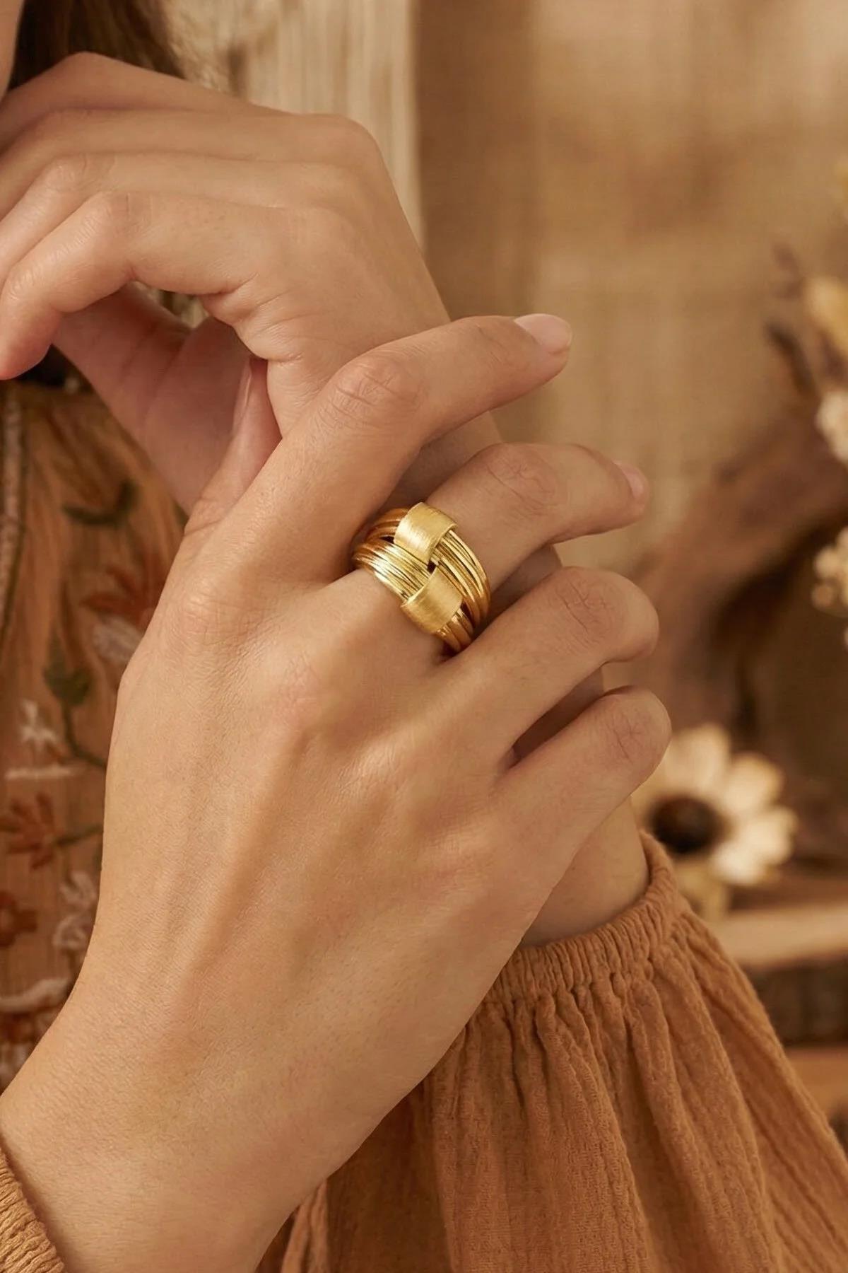 14 Ayar Altın Lumina Yüzük - Fiyonk Kuyumculuk