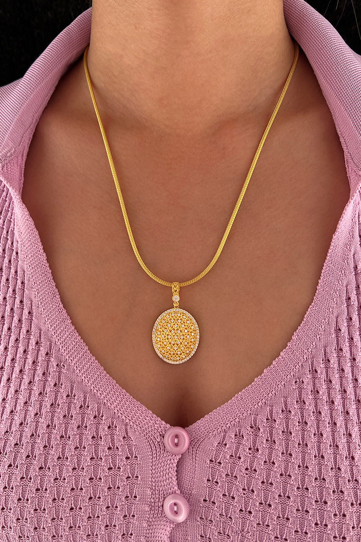 14 Ayar Altın Madalyon Kolye 1 - Fiyonk Kuyumculuk (1)