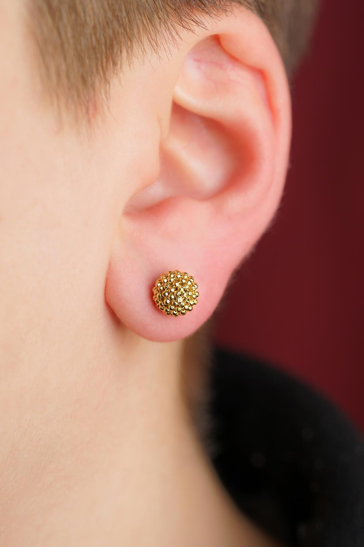 14 Ayar Altın Mars Küpe Büyük Erkek - Fiyonk Kuyumculuk (1)