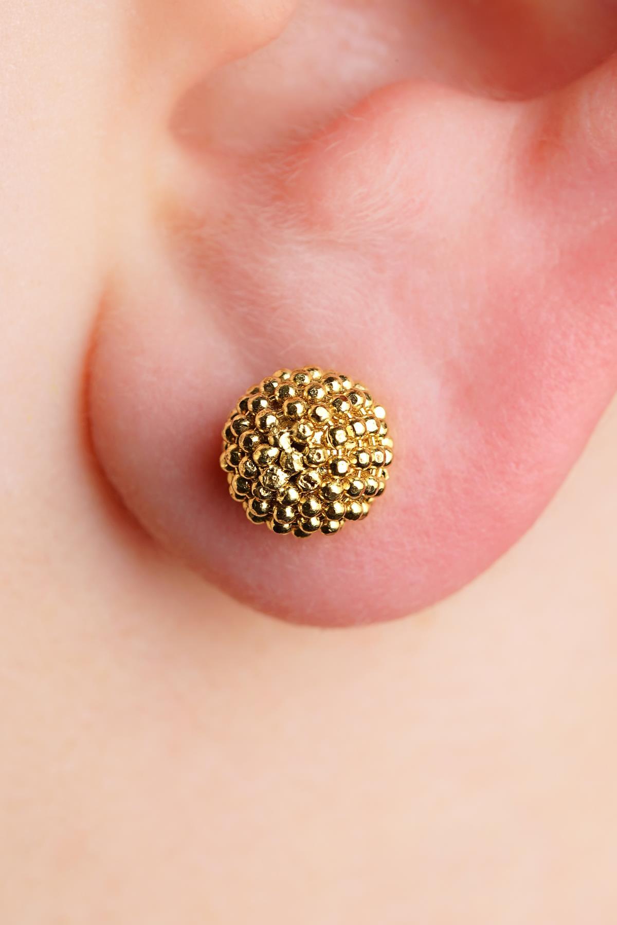 14 Ayar Altın Mars Küpe Büyük Erkek - Fiyonk Kuyumculuk (1)