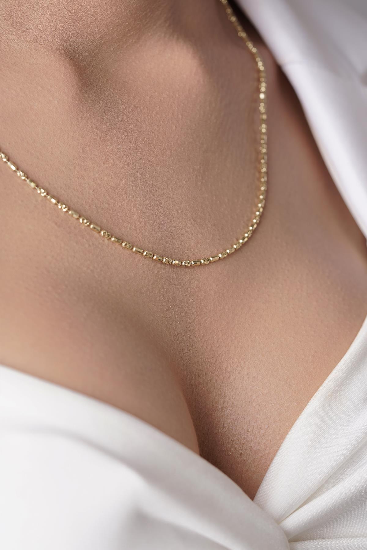 14 Ayar Altın Melissa Kolye - Fiyonk Kuyumculuk