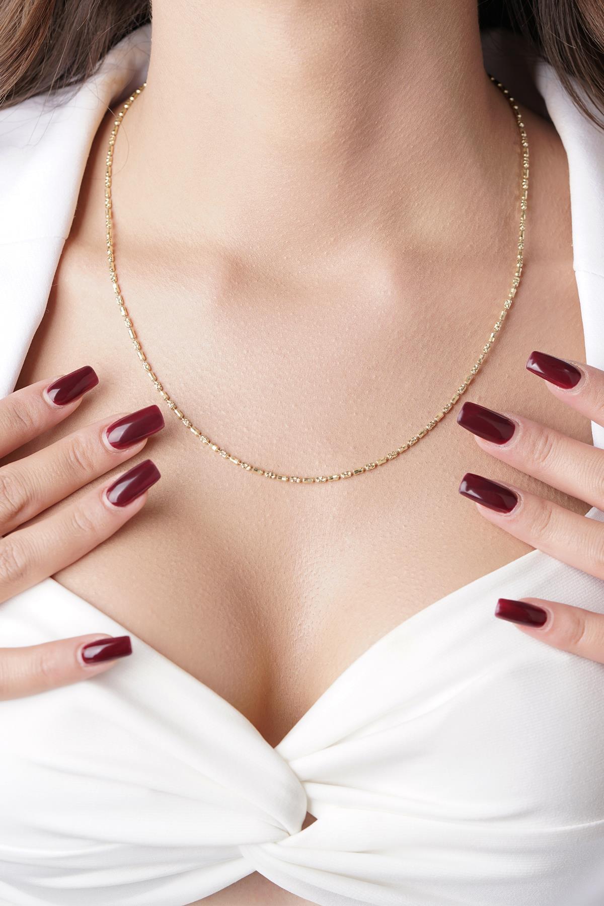 14 Ayar Altın Melissa Kolye - Fiyonk Kuyumculuk (1)