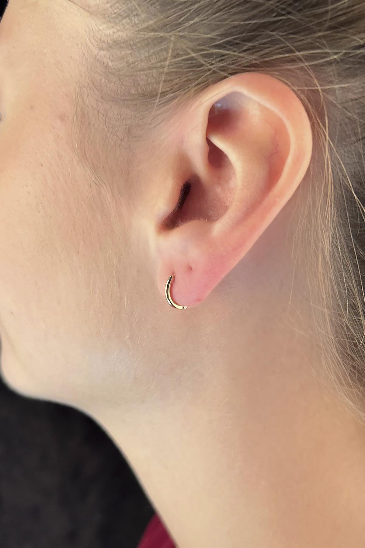 14 Ayar Altın Mini Halka Küpe 1 - Fiyonk Kuyumculuk (1)