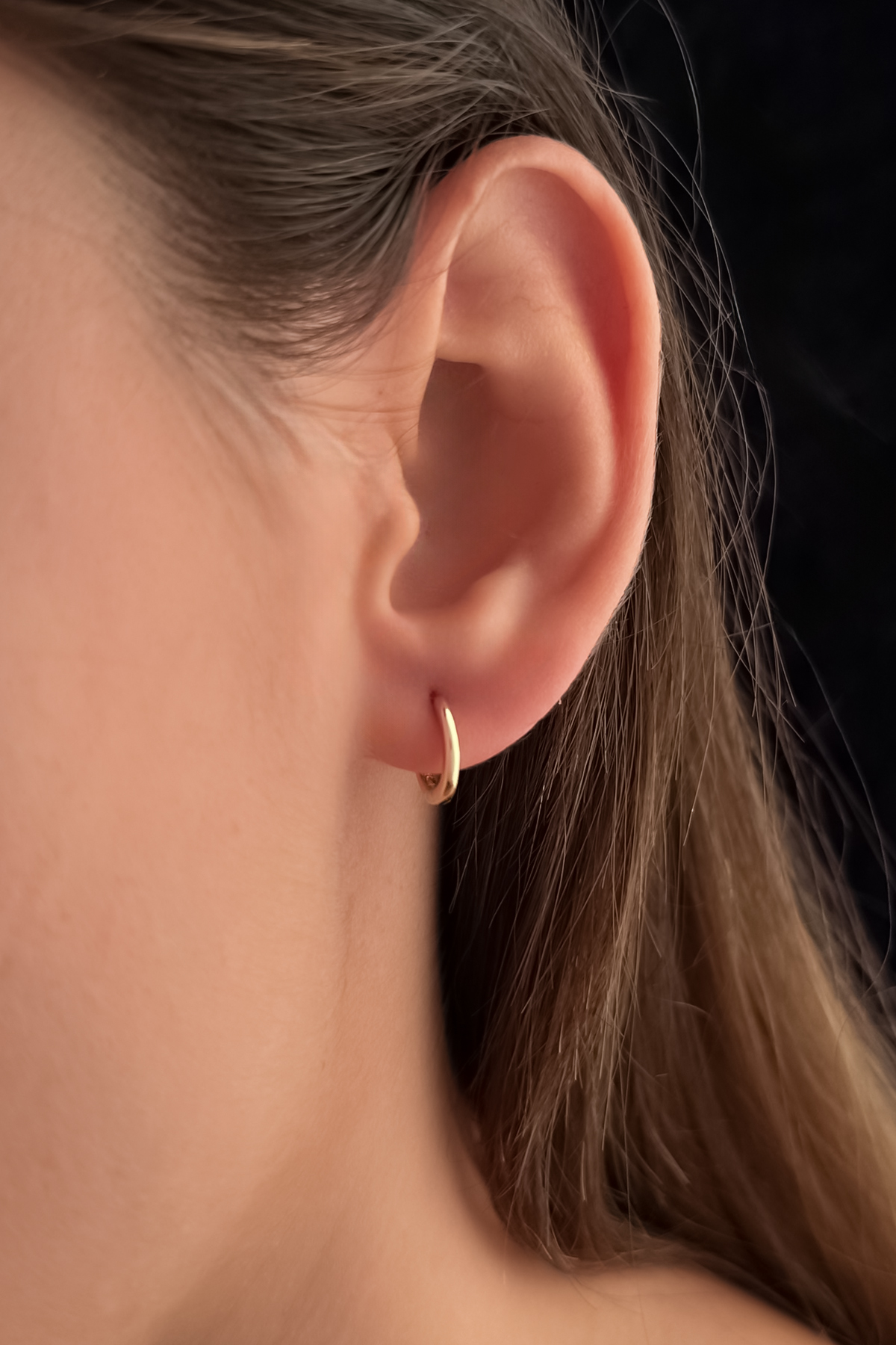 14 Ayar Altın Mini Halka Küpe 2 - Fiyonk Kuyumculuk (1)