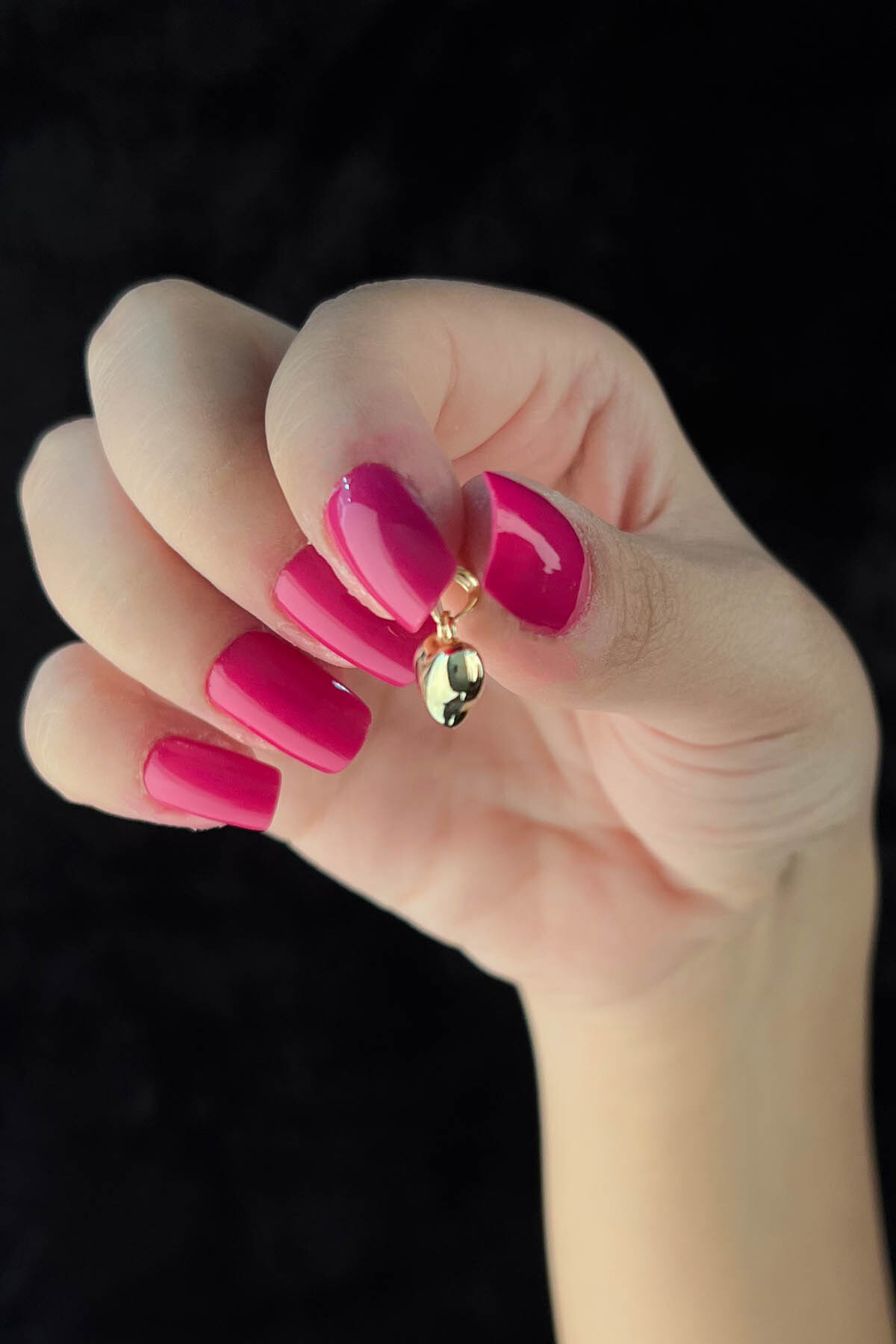 14 Ayar Altın Mini Şişko Kalp Kolye Ucu - Fiyonk Kuyumculuk (1)