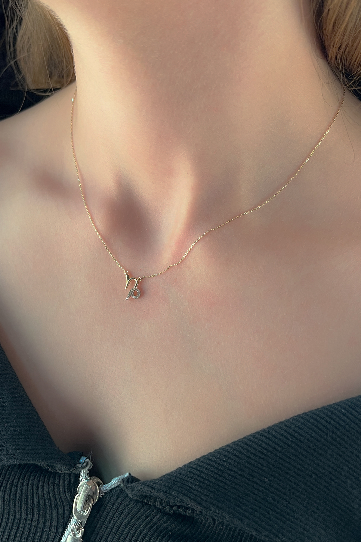 14 Ayar Altın Oğlak Burcu Kolye - Fiyonk Kuyumculuk (1)