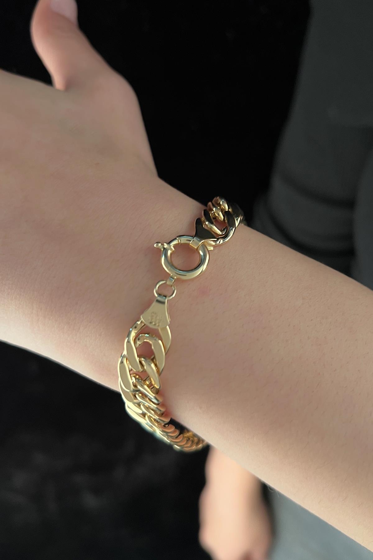 14 Ayar Altın Örme Gurmet Bileklik - Fiyonk Kuyumculuk (1)