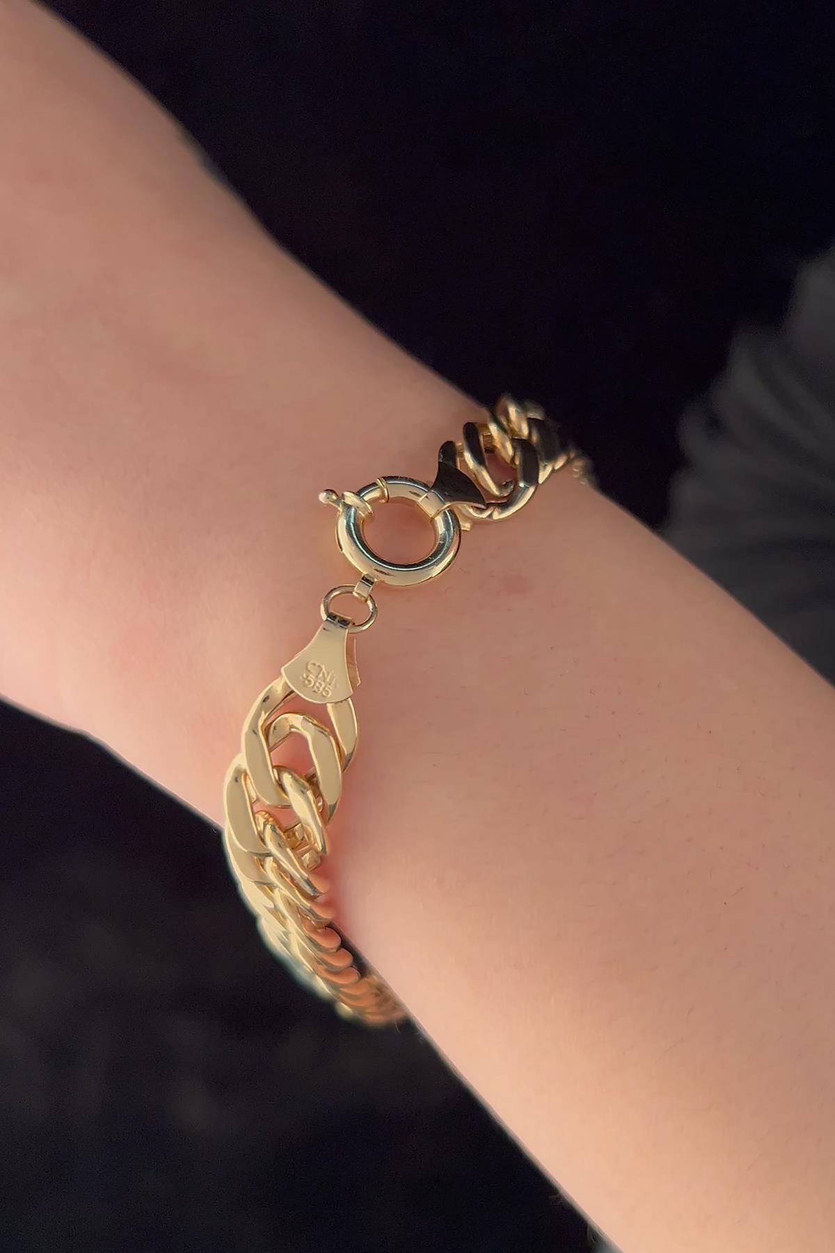 14 Ayar Altın Örme Gurmet Bileklik - Fiyonk Kuyumculuk (1)