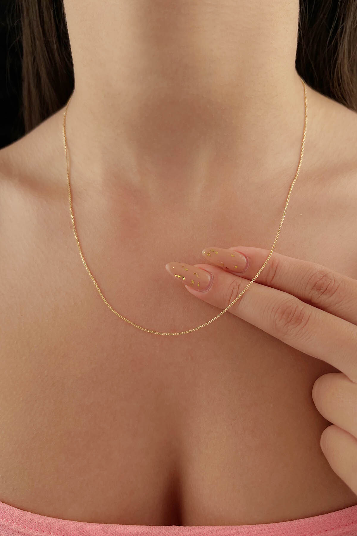 14 Ayar Altın Forse Zincir 1,00 mm (30F) - Fiyonk Kuyumculuk (1)