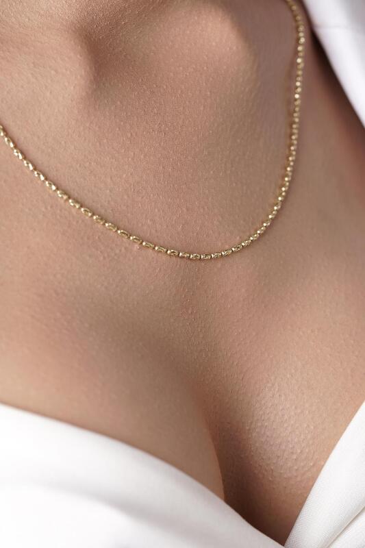 14 Ayar Altın Perla Kolye - Fiyonk Kuyumculuk