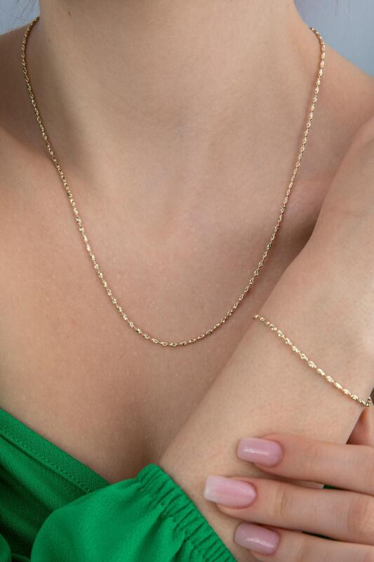 14 Ayar Altın Perla Set - Fiyonk Kuyumculuk