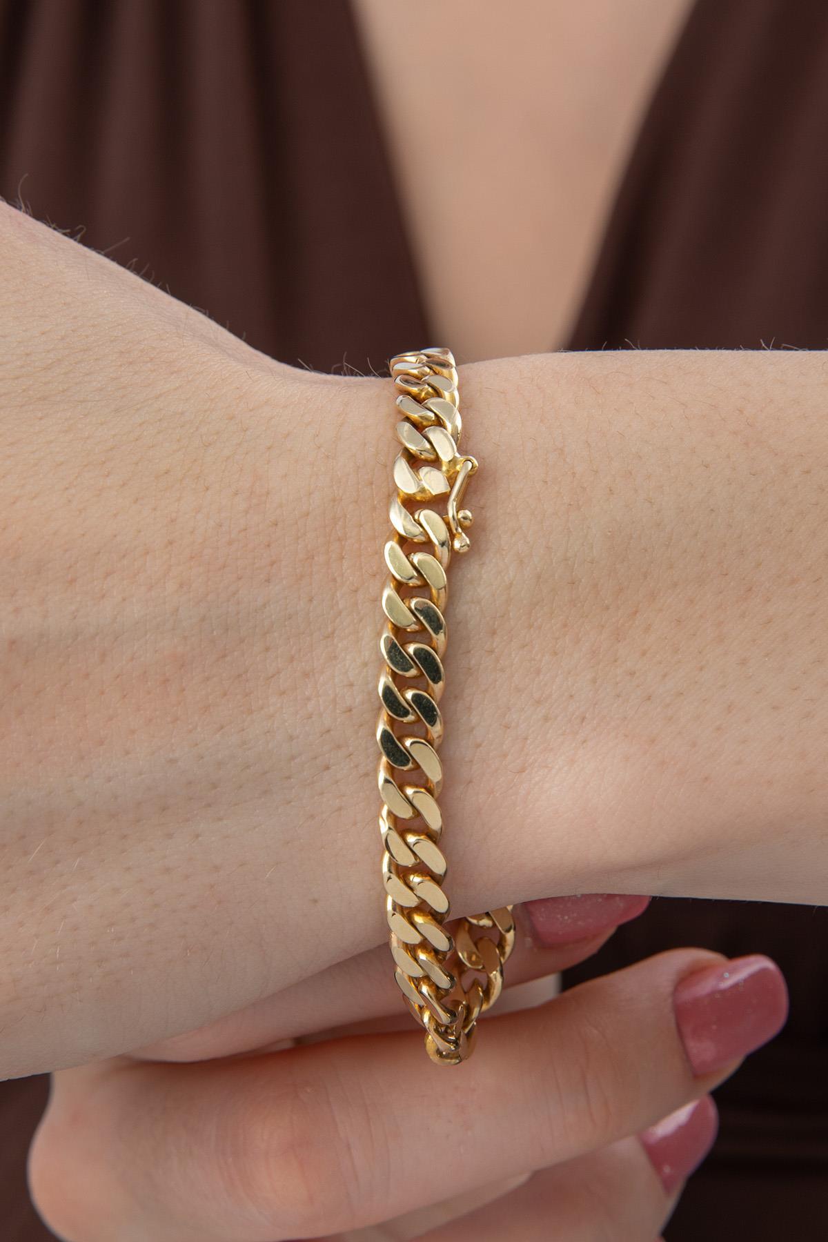 14 Ayar Altın Pırlanta Taşlı İsimli Künye - Fiyonk Kuyumculuk (1)