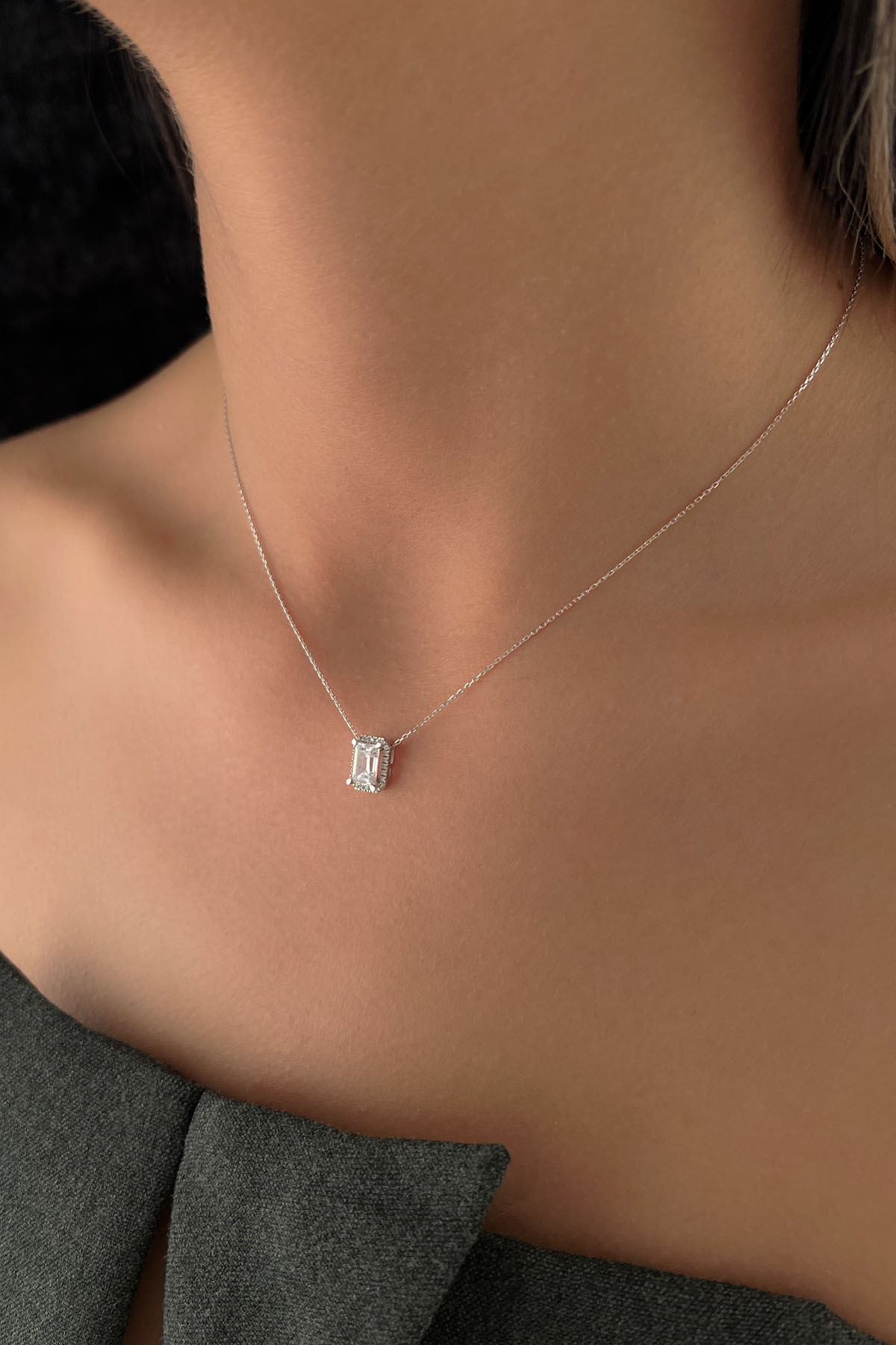 14 Ayar Altın Prenses Baget Kolye - Fiyonk Kuyumculuk (1)