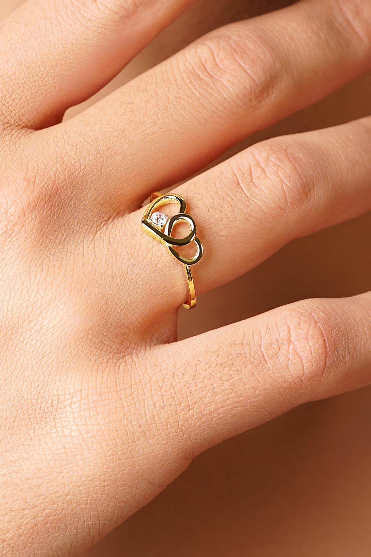 14 Ayar Altın Ruh Eşim Yüzük - Fiyonk Kuyumculuk (1)