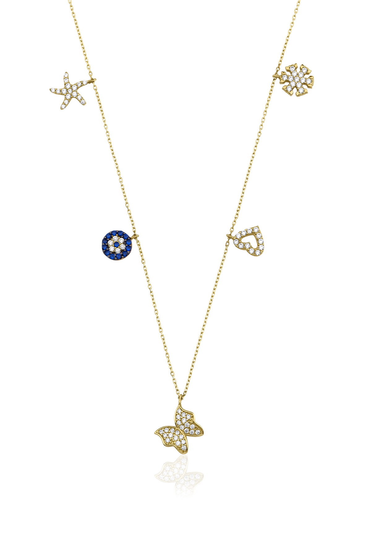 14 Ayar Altın Şans Kolyesi 2 - Fiyonk Kuyumculuk