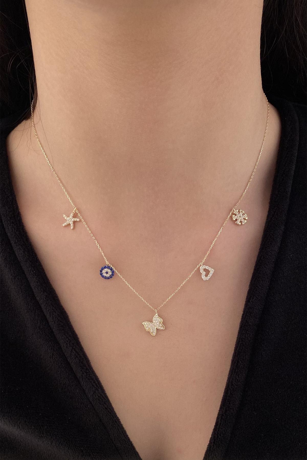 14 Ayar Altın Şans Kolyesi 2 - Fiyonk Kuyumculuk (1)