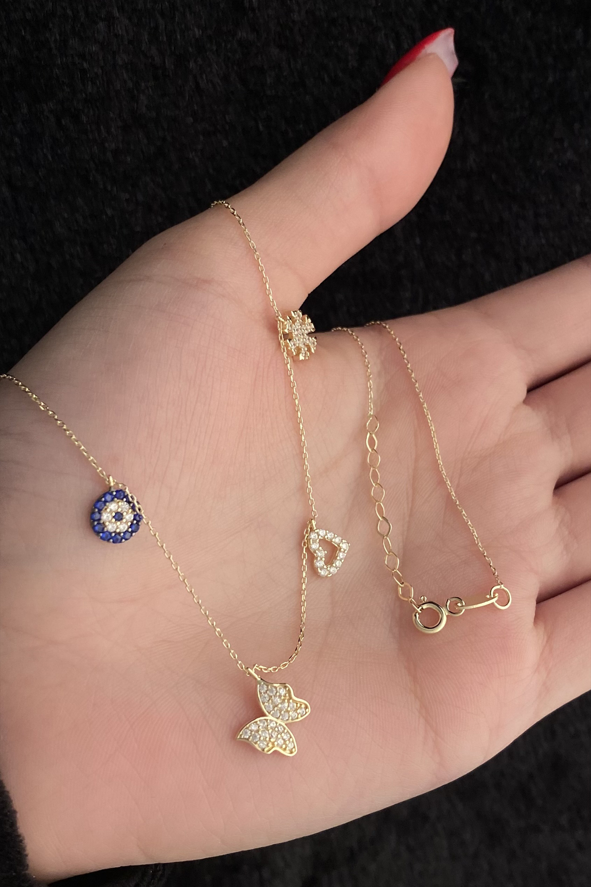 14 Ayar Altın Şans Kolyesi 2 - Fiyonk Kuyumculuk (1)