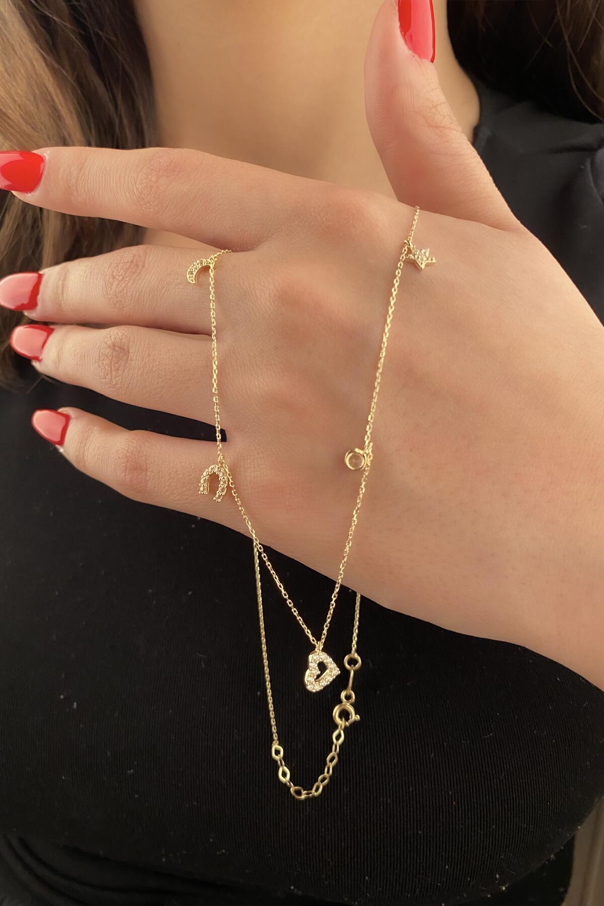 14 Ayar Altın Şans Kolyesi 7 - Fiyonk Kuyumculuk (1)