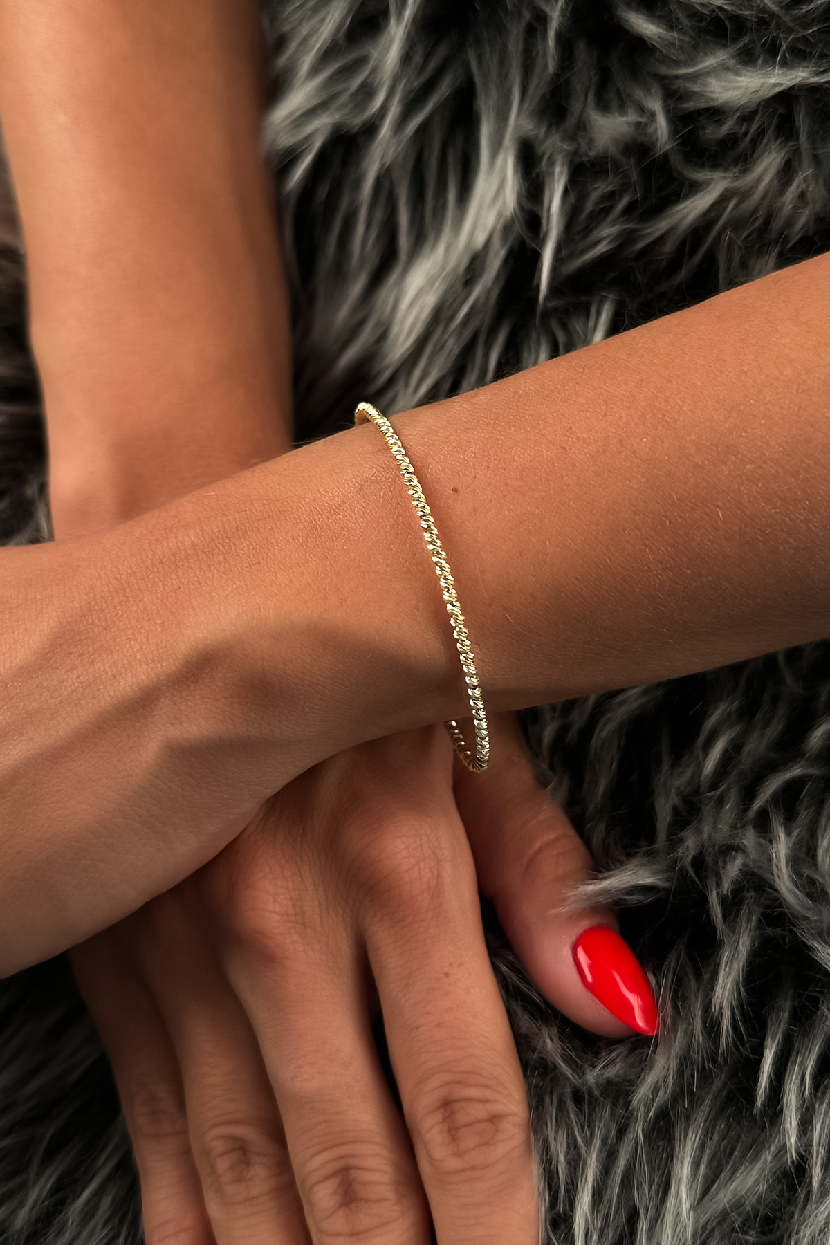 14 Ayar Altın Dorika Kelepçe - Fiyonk Kuyumculuk (1)