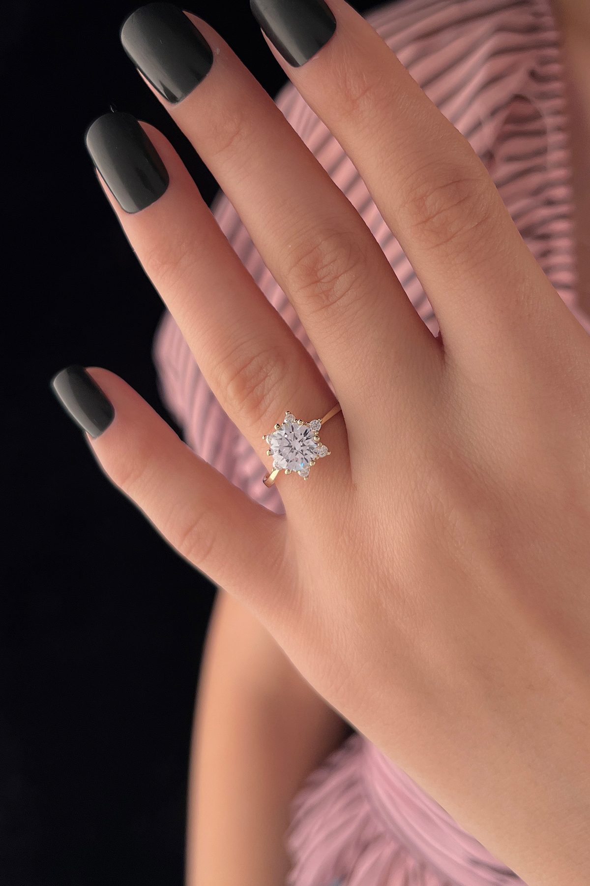 14 Ayar Altın Sarı Lotus Yüzük 2 - Fiyonk Kuyumculuk (1)