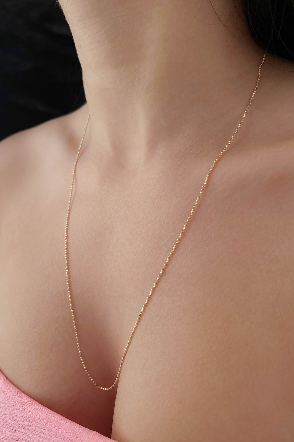 14 Ayar Altın Sarı Topçuk Zincir 1.20 mm - Fiyonk Kuyumculuk (1)