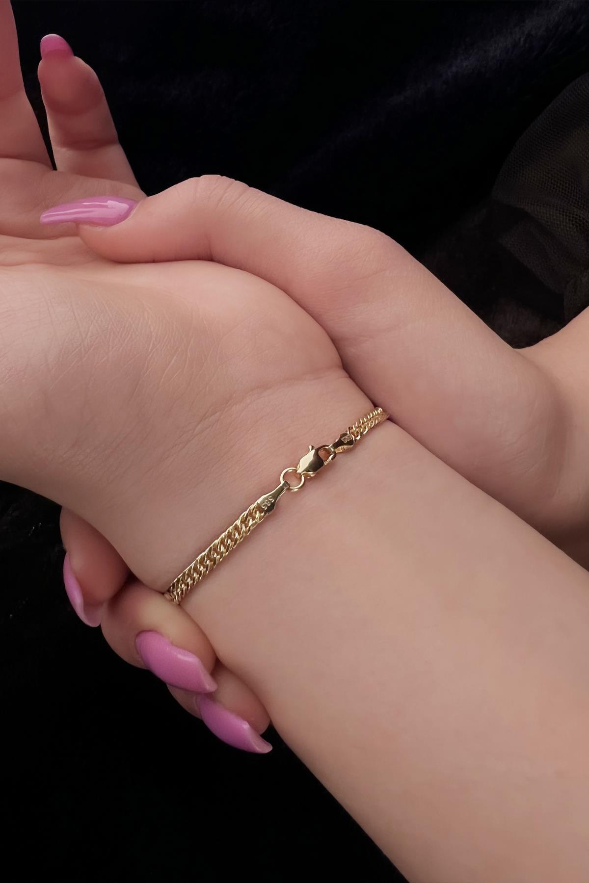 14 Ayar Altın Sık Gurmet Bileklik 2.80 mm - Fiyonk Kuyumculuk (1)