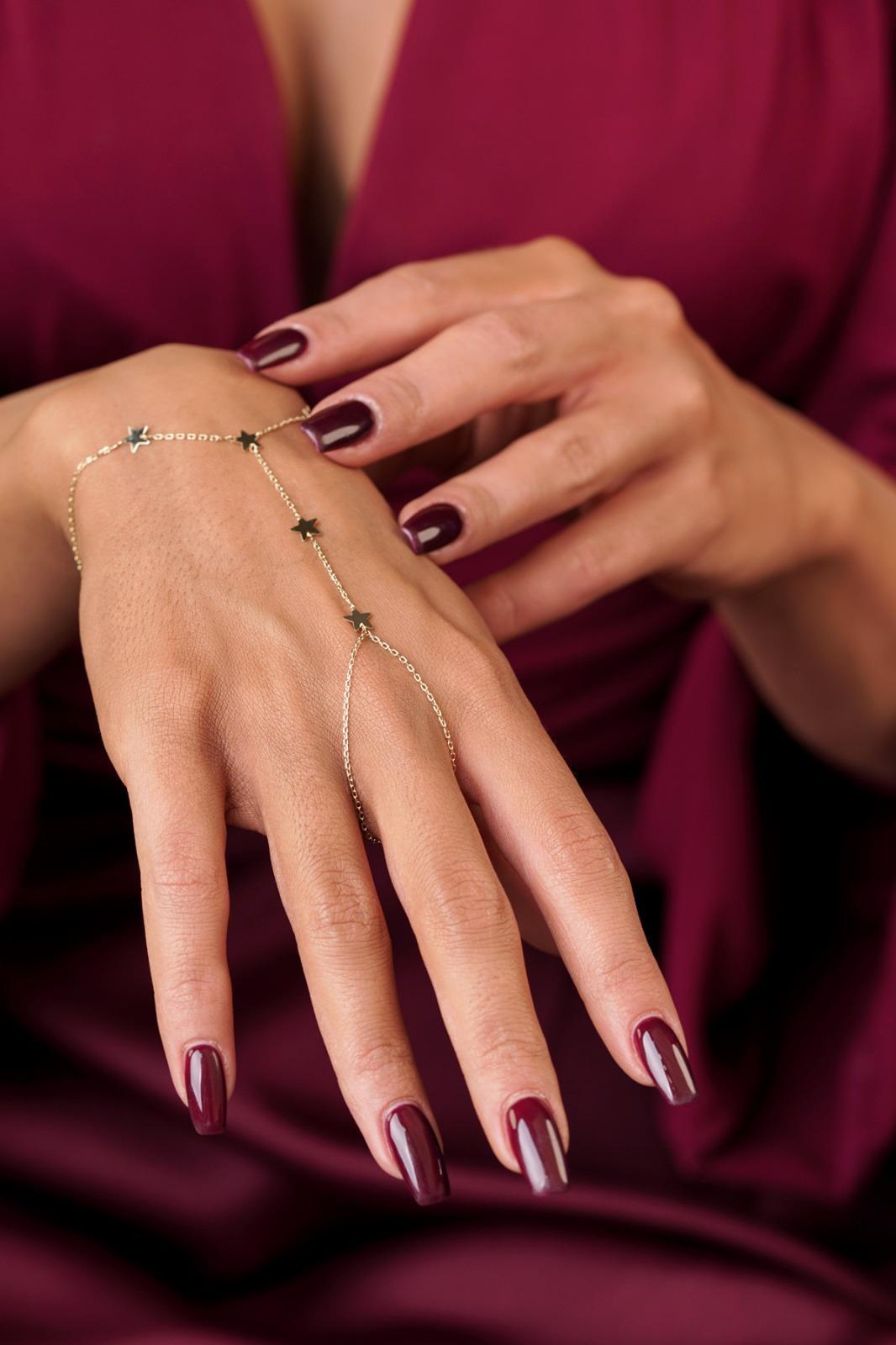 14 Ayar Altın Sıralı Yıldızlar Şahmeran - Fiyonk Kuyumculuk