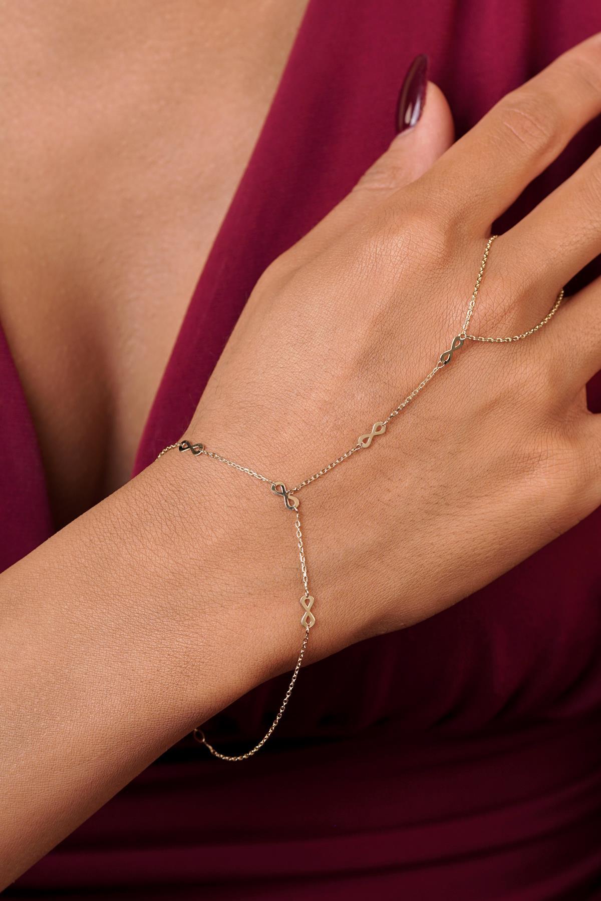 14 Ayar Altın Sonsuzluk Şahmeran - Fiyonk Kuyumculuk (1)