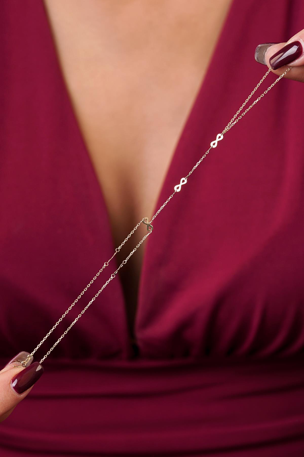 14 Ayar Altın Sonsuzluk Şahmeran - Fiyonk Kuyumculuk (1)