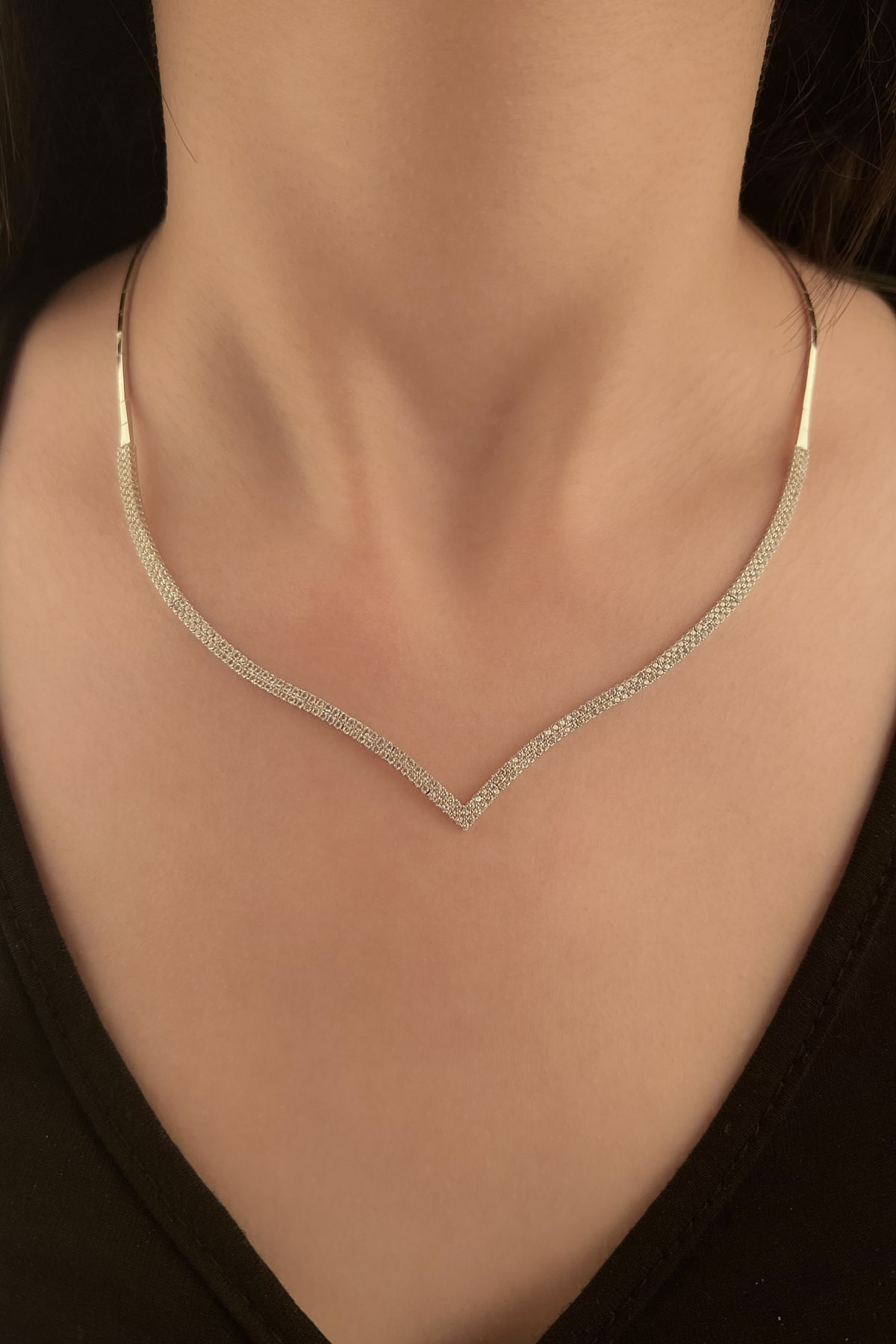 14 Ayar Altın Su Yolu Çavuş Modeli Gerdanlık Beyaz - Fiyonk Kuyumculuk (1)