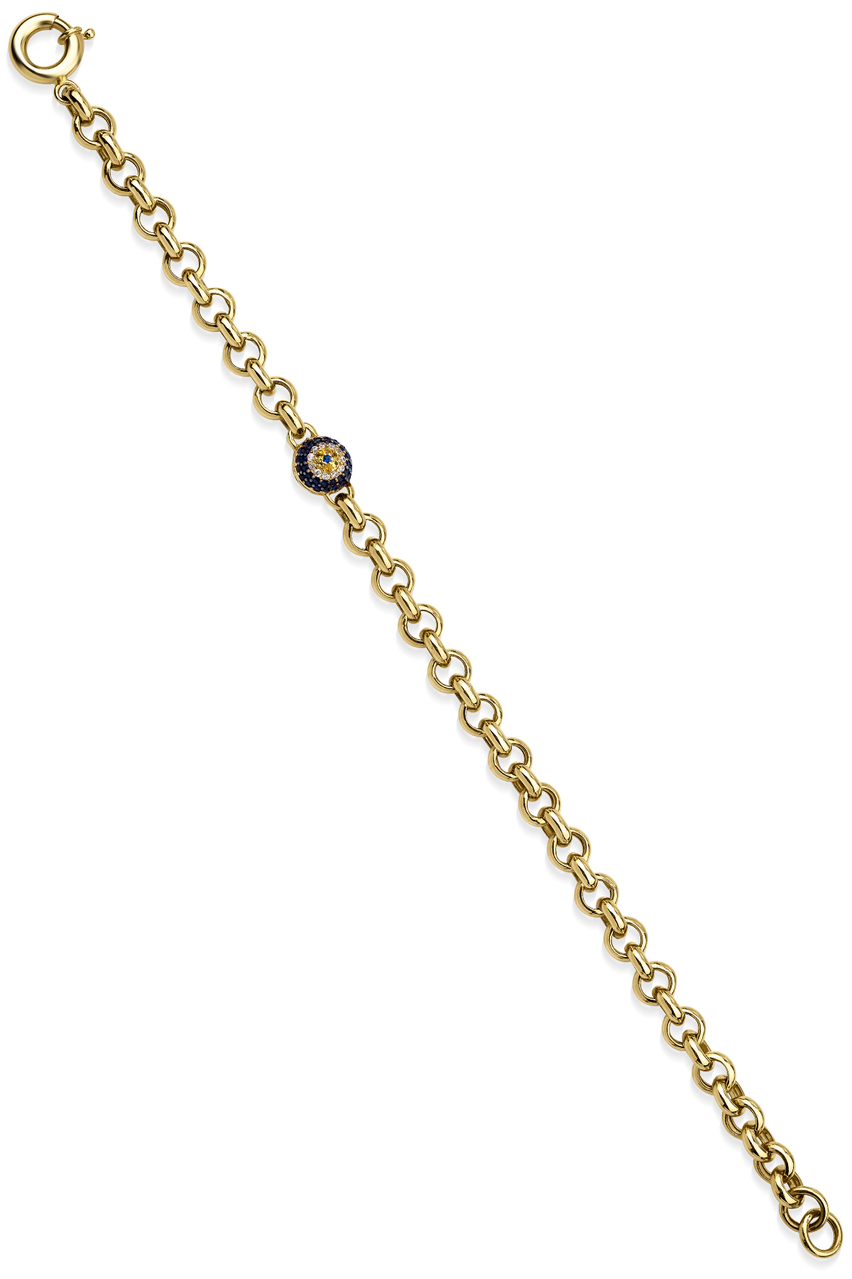 14 Ayar Altın Tek Göz Detaylı Doch Bileklik - Fiyonk Kuyumculuk (1)