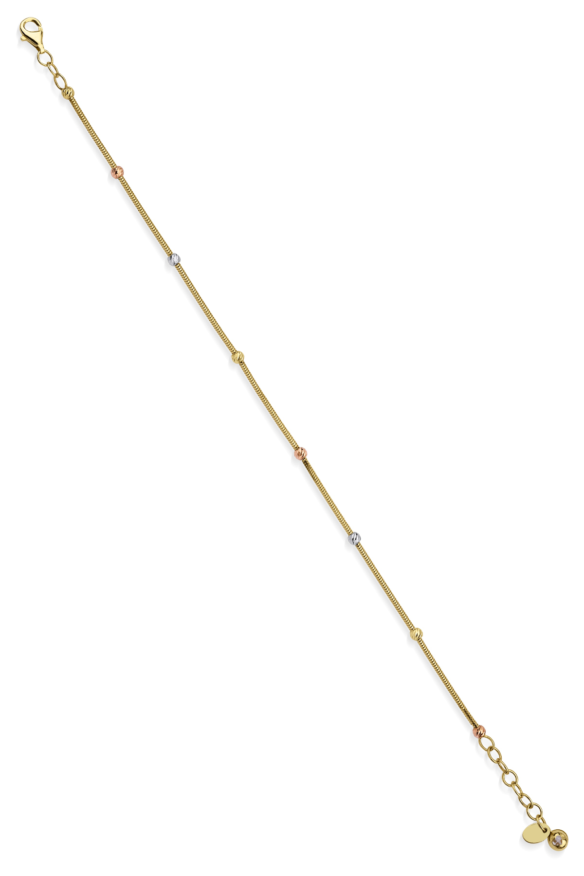 14 Ayar Altın Işıltılı Zincirde Dorika Bileklik - Fiyonk Kuyumculuk (1)