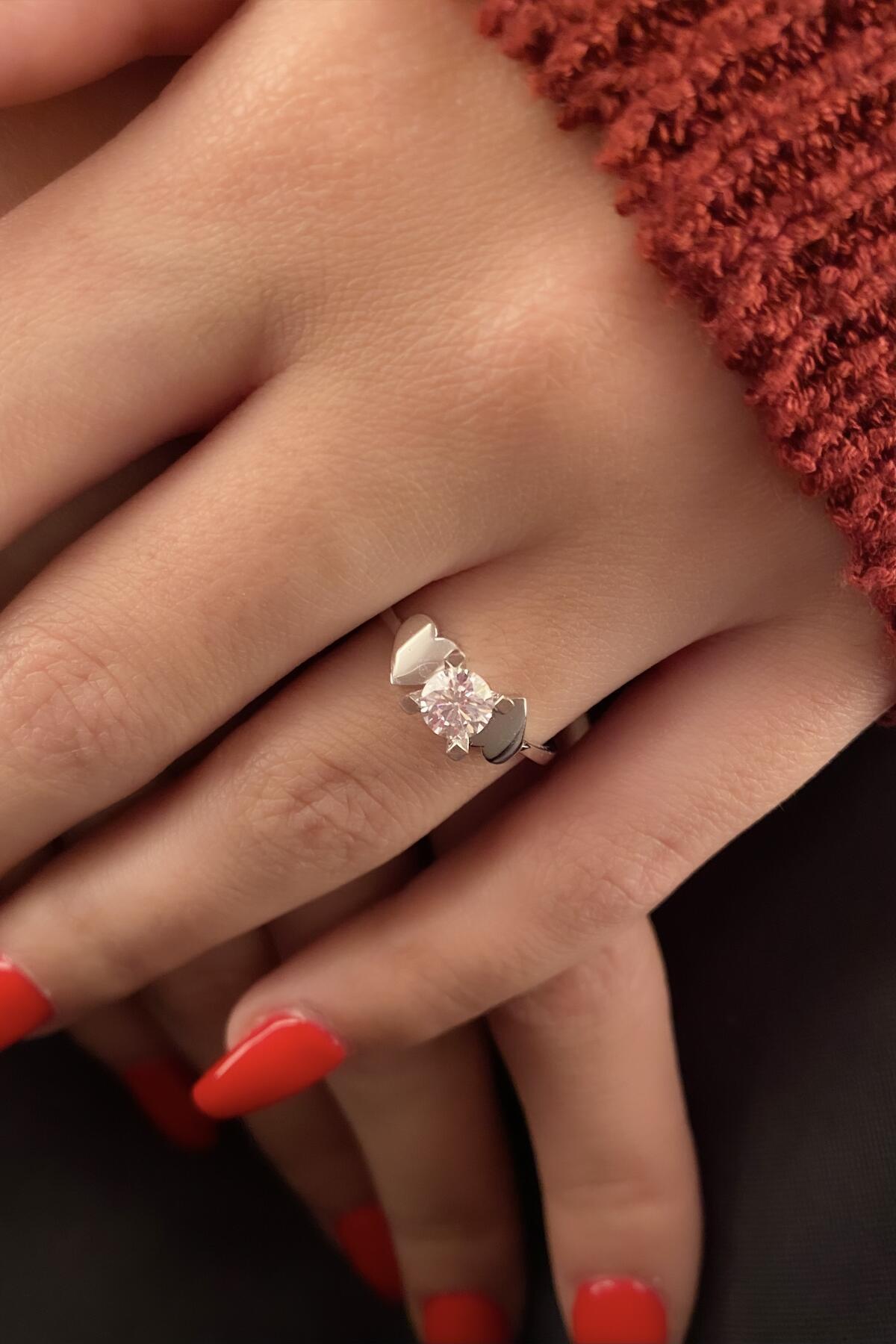 14 Ayar Altın Tektaş Yüzük 14 - Fiyonk Kuyumculuk