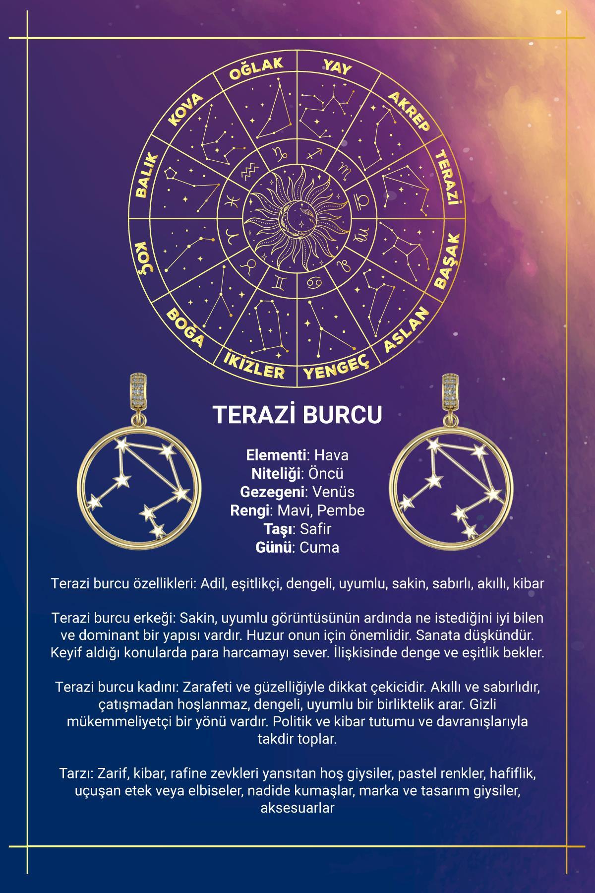 14 Ayar Altın Terazi Burcu Kolye Ucu Burç Yıldız Haritası - Fiyonk Kuyumculuk (1)