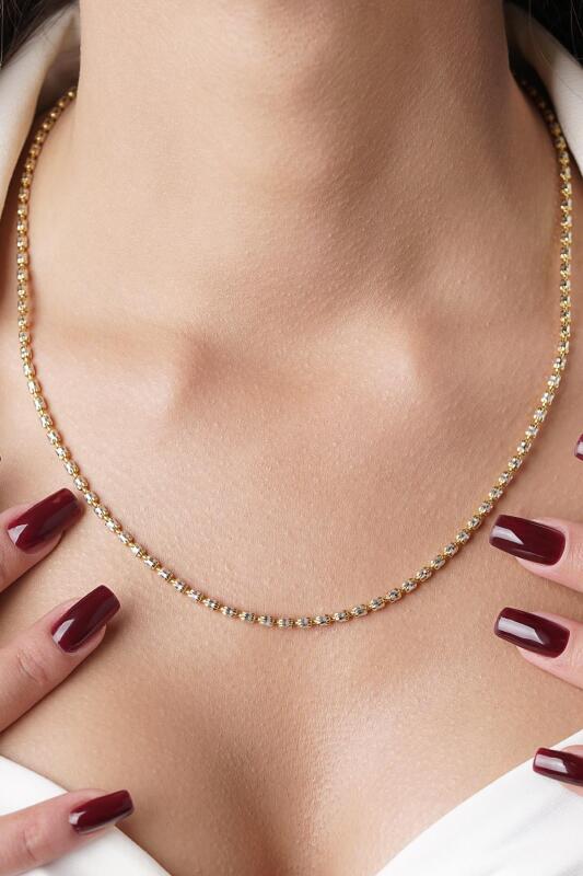 14 Ayar Altın Teressa Kolye - Fiyonk Kuyumculuk